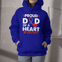 Dad Of A Heart Warrior CHD Congenital Heart Defect Awareness Hoodie - Wonder Print Shop