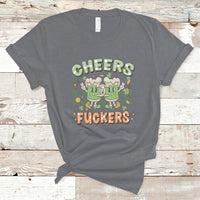 Retro Cheers Fuckers St Patrick's Day Mens Womens Beer Drinking Beer Mugs T-Shirt - Wonder Print Shop