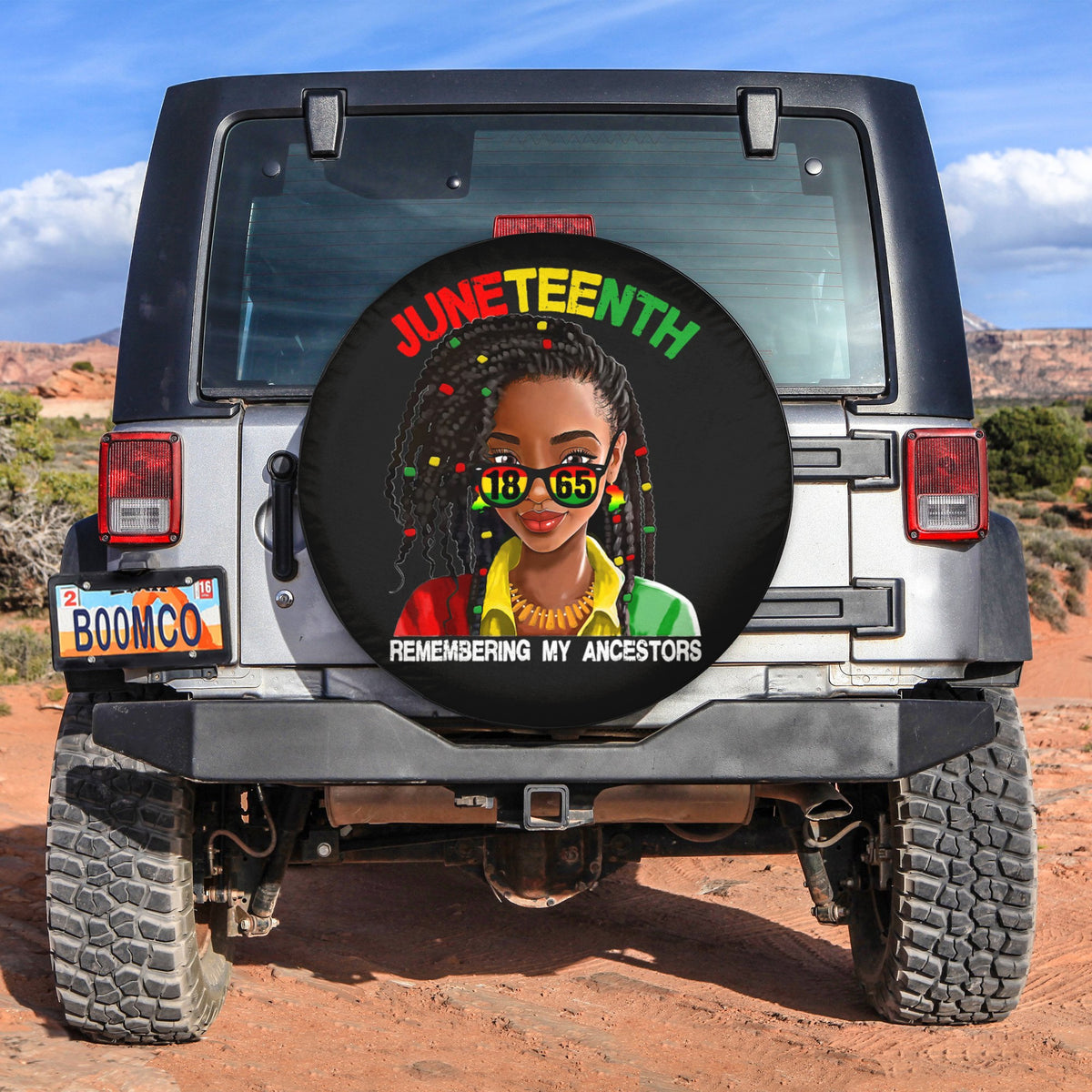 African Tire Covers - Juneteenth Spare Tire Cover Messy Juneteenth 1865 Remembering By Ancestors Black Woman Style NO.16 LT8 - Wonder Print Shop