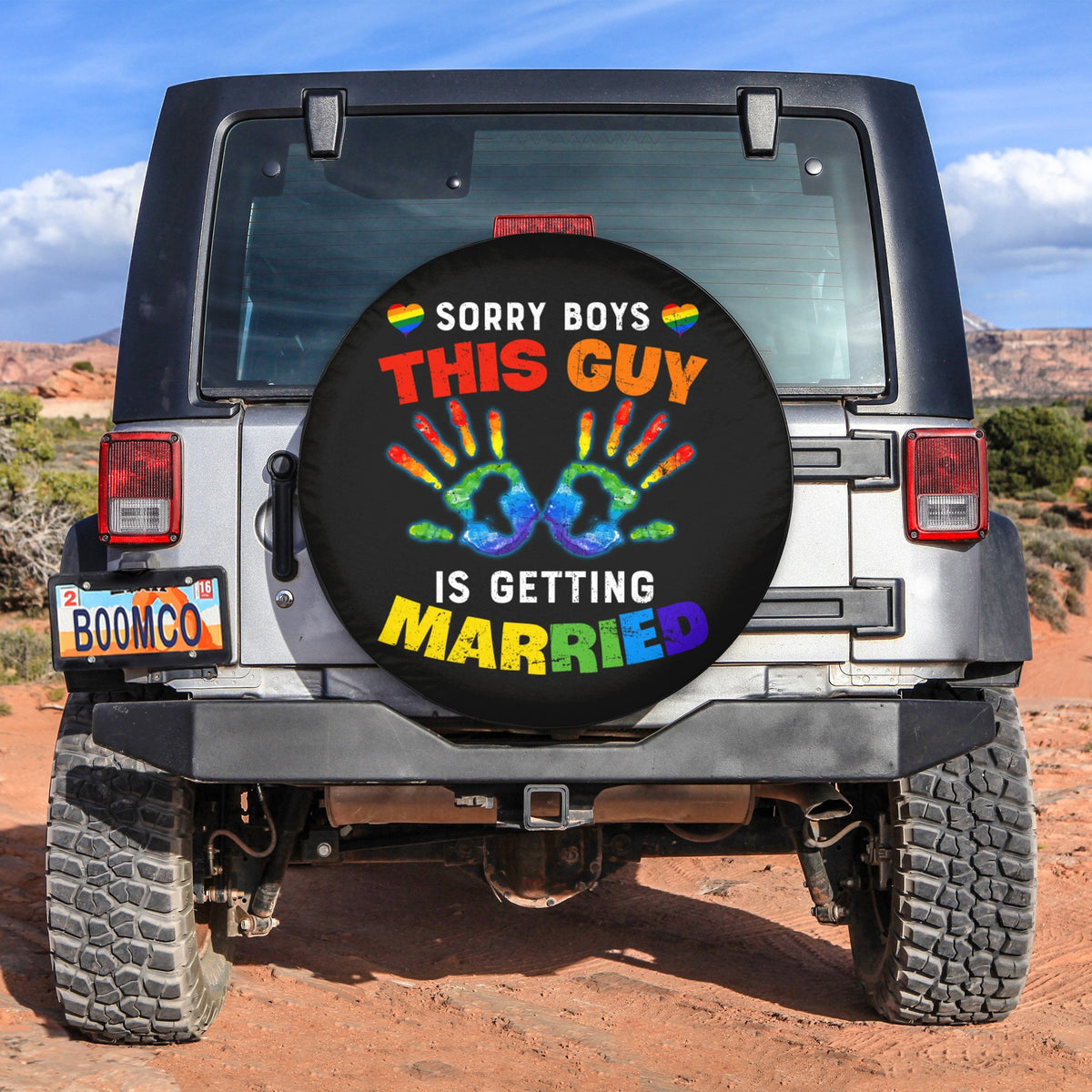 LGBT Tire Covers - Sorry Boys This Guy Is Getting Married Spare Tire Cover NO.99 LT8 - Wonder Print Shop