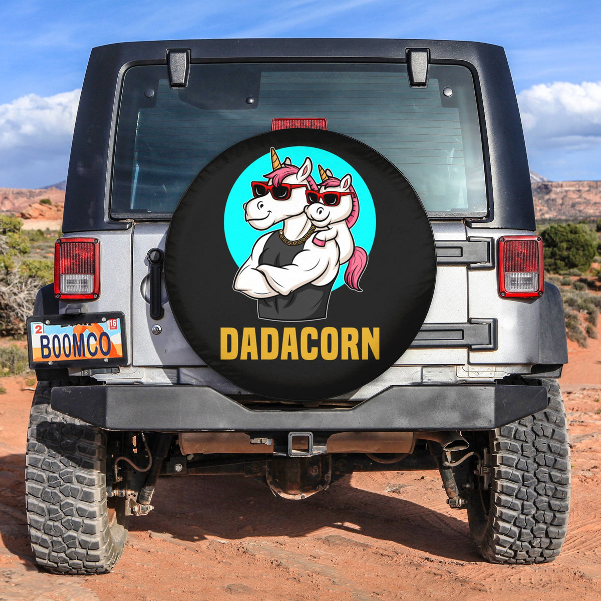 Father's Day Tire Covers - Dadacorn Spare Tire Cover NO.166 LT8 - Wonder Print Shop