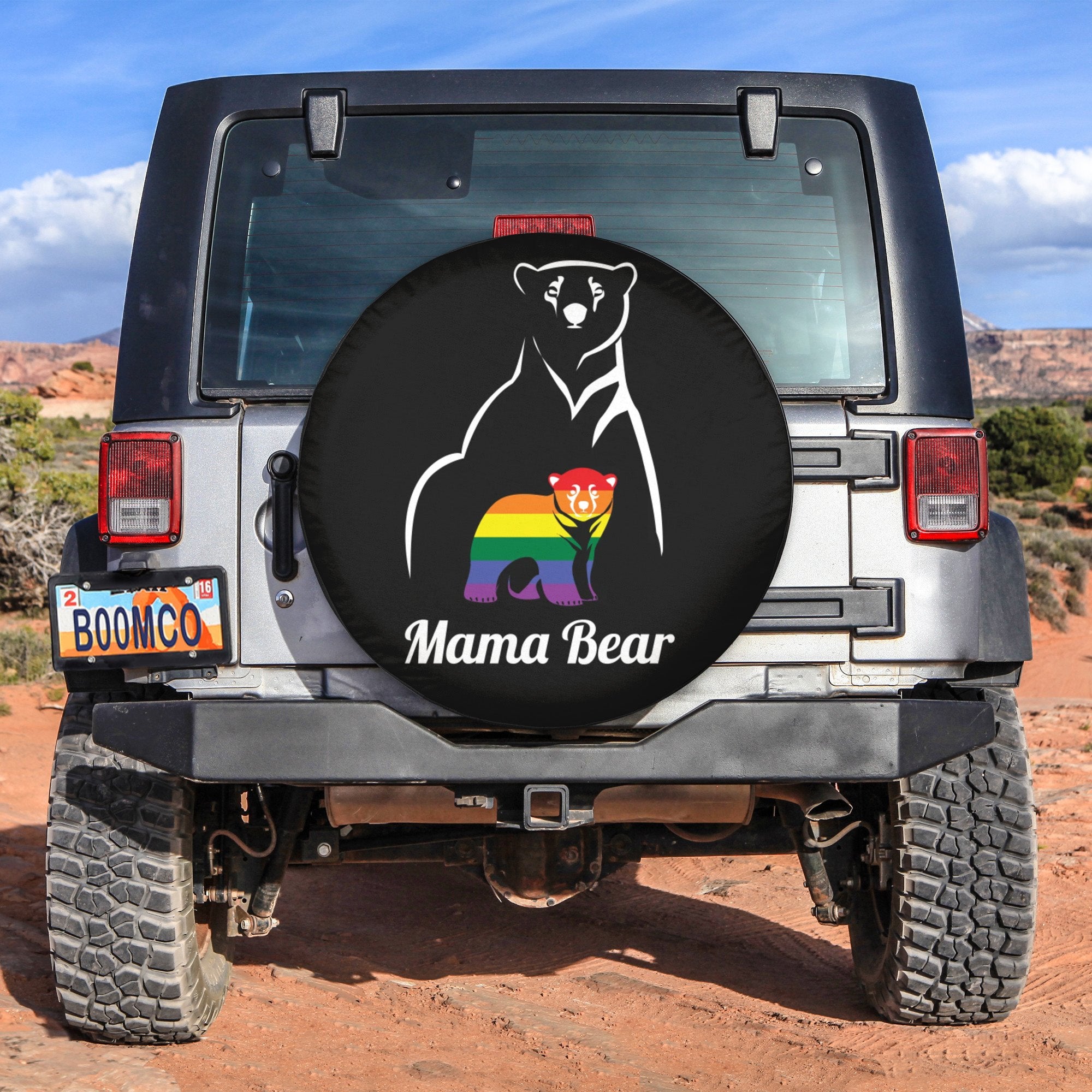 LGBT Tire Covers - Mama Bear Pride Spare Tire Cover NO.103 LT8 - Wonder Print Shop