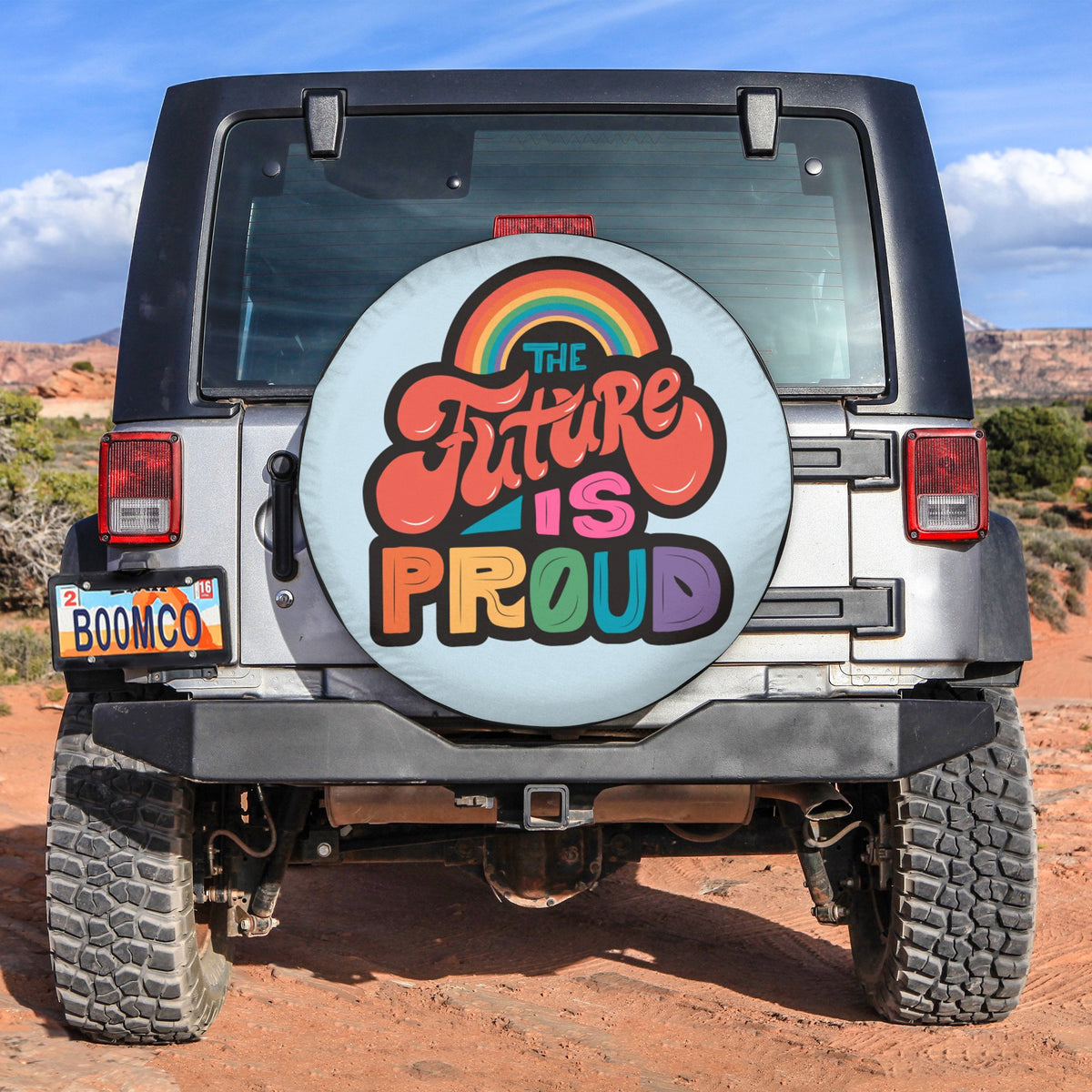 LGBT Tire Covers - The Future Is Proud Spare Tire Cover NO.105 LT8 - Wonder Print Shop