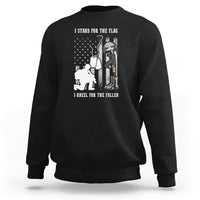 We Stand For the Flag We Kneel For The Fallen US Patriots Sweatshirt - Wonder Print Shop