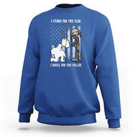 We Stand For the Flag We Kneel For The Fallen US Patriots Sweatshirt - Wonder Print Shop