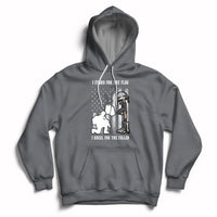 We Stand For the Flag We Kneel For The Fallen US Patriots Hoodie - Wonder Print Shop