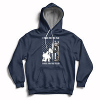 We Stand For the Flag We Kneel For The Fallen US Patriots Hoodie - Wonder Print Shop