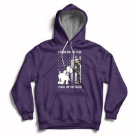 We Stand For the Flag We Kneel For The Fallen US Patriots Hoodie - Wonder Print Shop