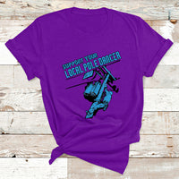 Support Your Local Pole Dancer Lineman T Shirt - Wonder Print Shop