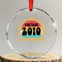 16th Birthday Crystal Glass Ornament Vintage 16yr 2010 Limited Edition 16 Year Old Gift