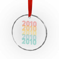 16th Birthday Crystal Glass Ornament Vintage 2010 Retro 16 Years Old Birthday