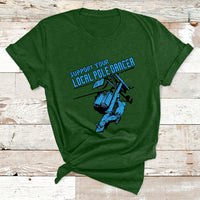 Support Your Local Pole Dancer Lineman T Shirt - Wonder Print Shop