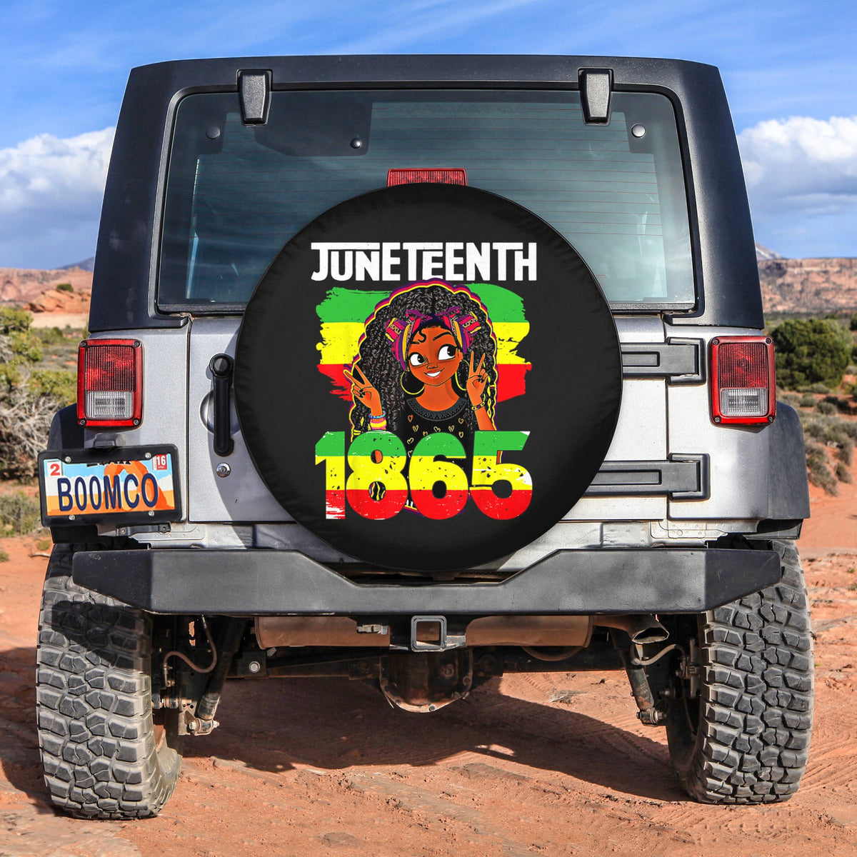 African Tire Covers - Juneteenth Spare Tire Cover Juneteenth 1865 Black Woman Style NO.17 LT8 - Wonder Print Shop