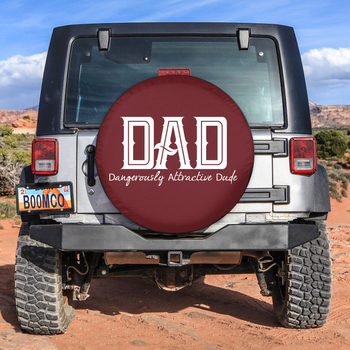 Father's Day Tire Covers - Dad Dangerously Attractive Dude Spare Tire Cover NO.17 LT8 - Wonder Print Shop