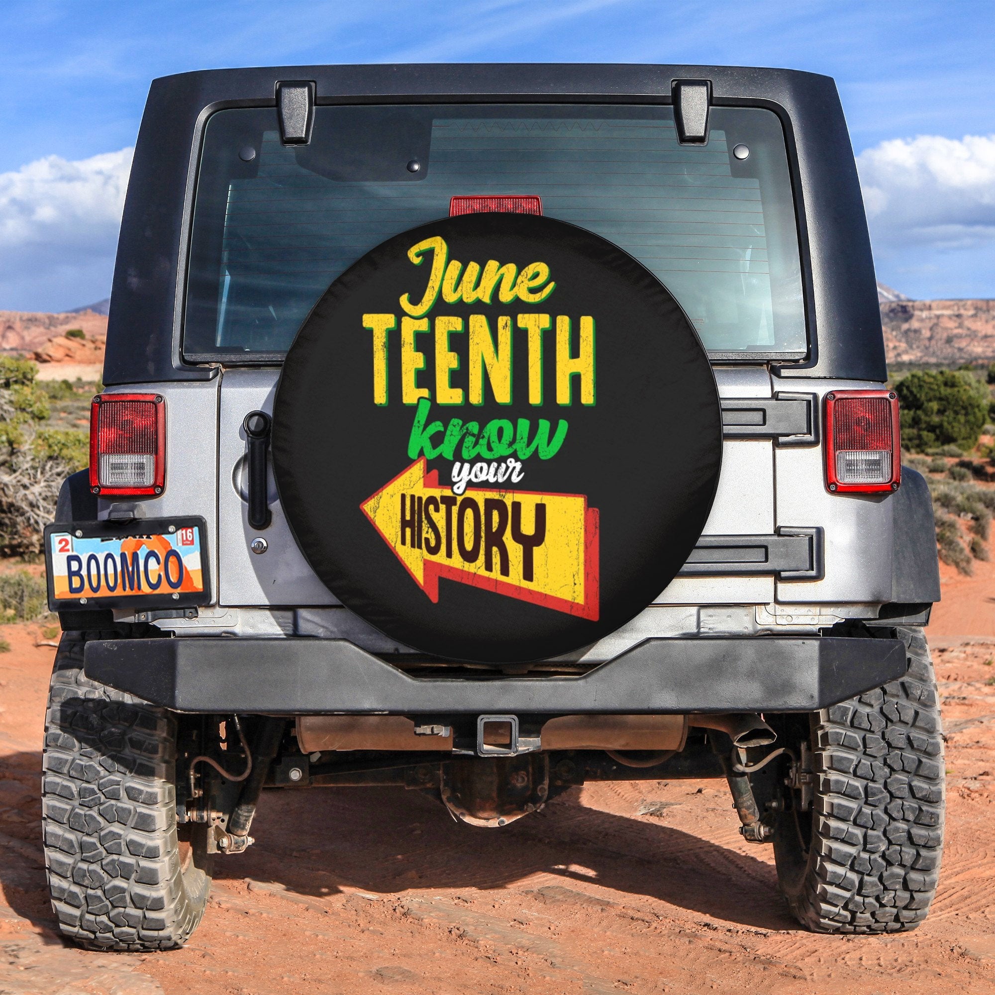 African Tire Covers - Juneteenth Spare Tire Cover Juneteenth Know Your History NO.171 LT8 - Wonder Print Shop