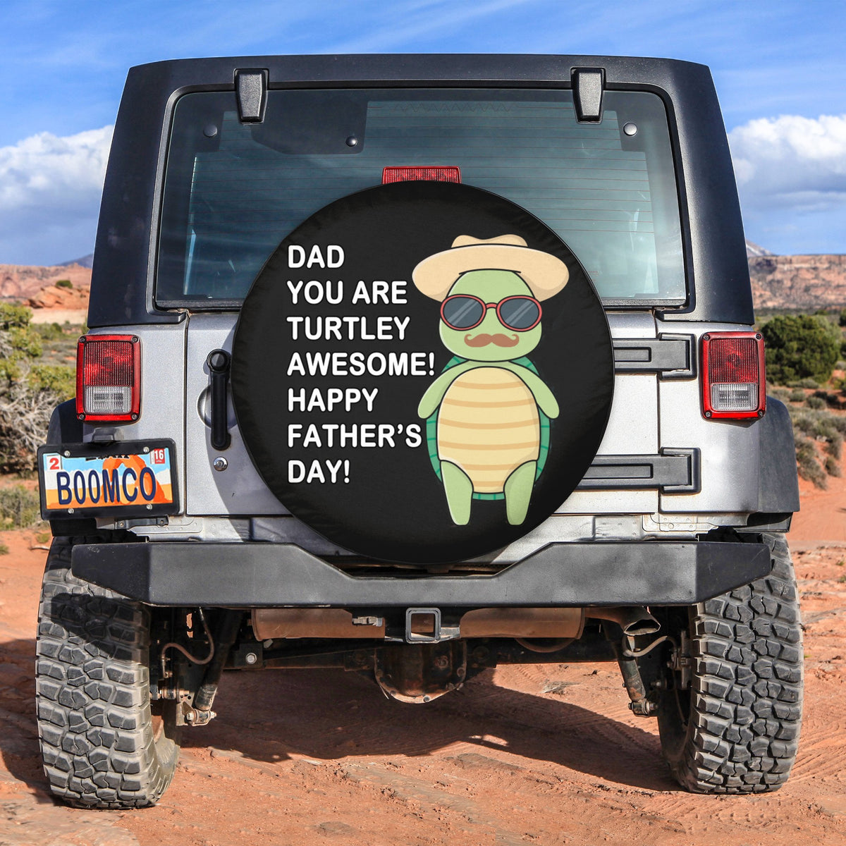 Father's Day Tire Covers - Dad You Are Turtley Awesome! Happy Father's Day Spare Tire Cover NO.171 LT8 - Wonder Print Shop