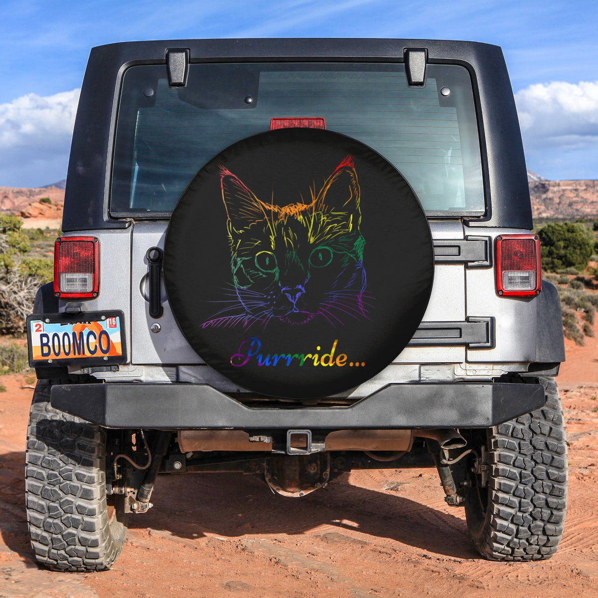 LGBT Tire Covers - Cat Purride Spare Tire Cover NO.110 LT8 - Wonder Print Shop