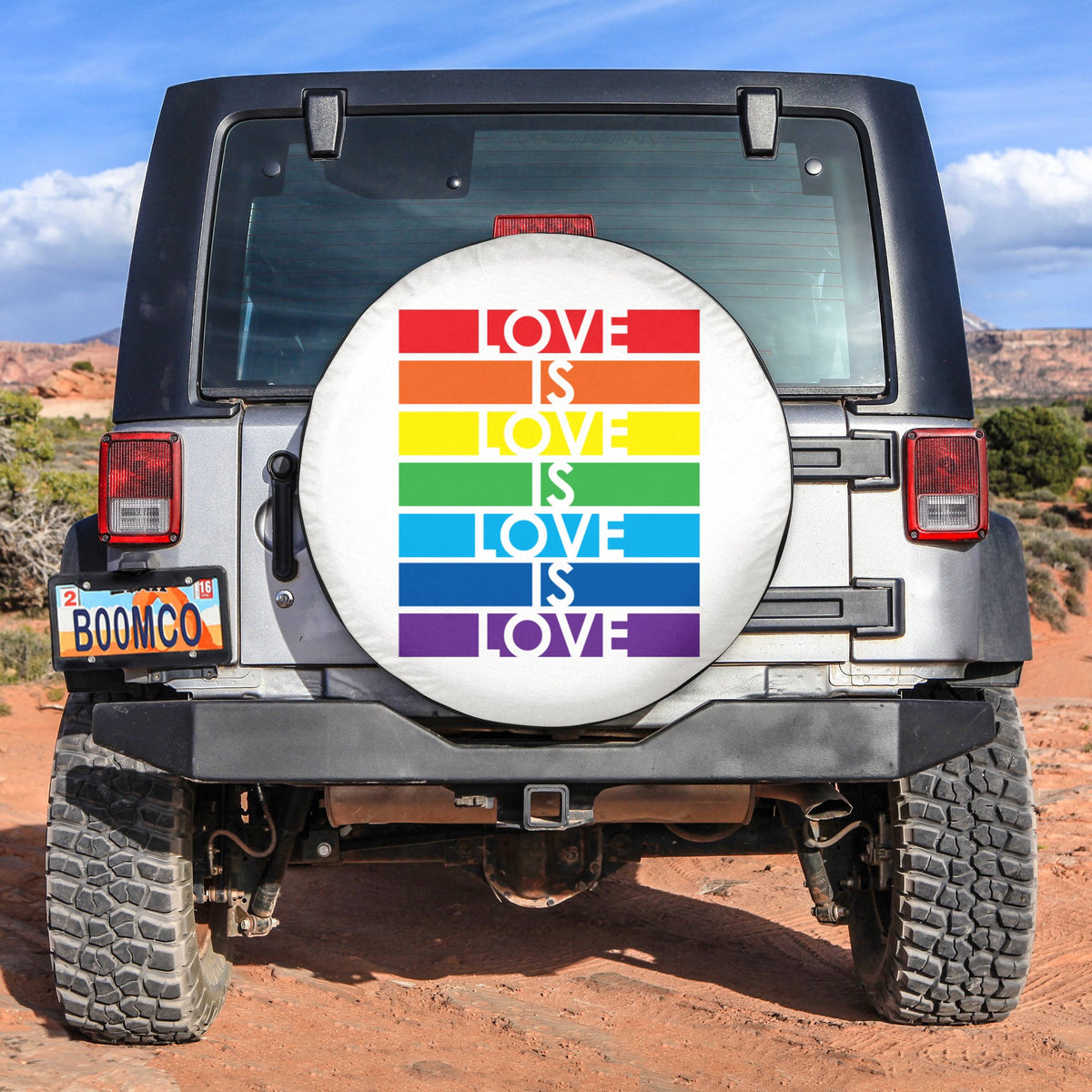 LGBT Tire Covers - Love Is Love Pride Spare Tire Cover NO.113 LT8 - Wonder Print Shop