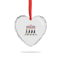 1776 National Champs Heart Crystal Glass Ornament Funny Founding Father Roading Parody 4th of July