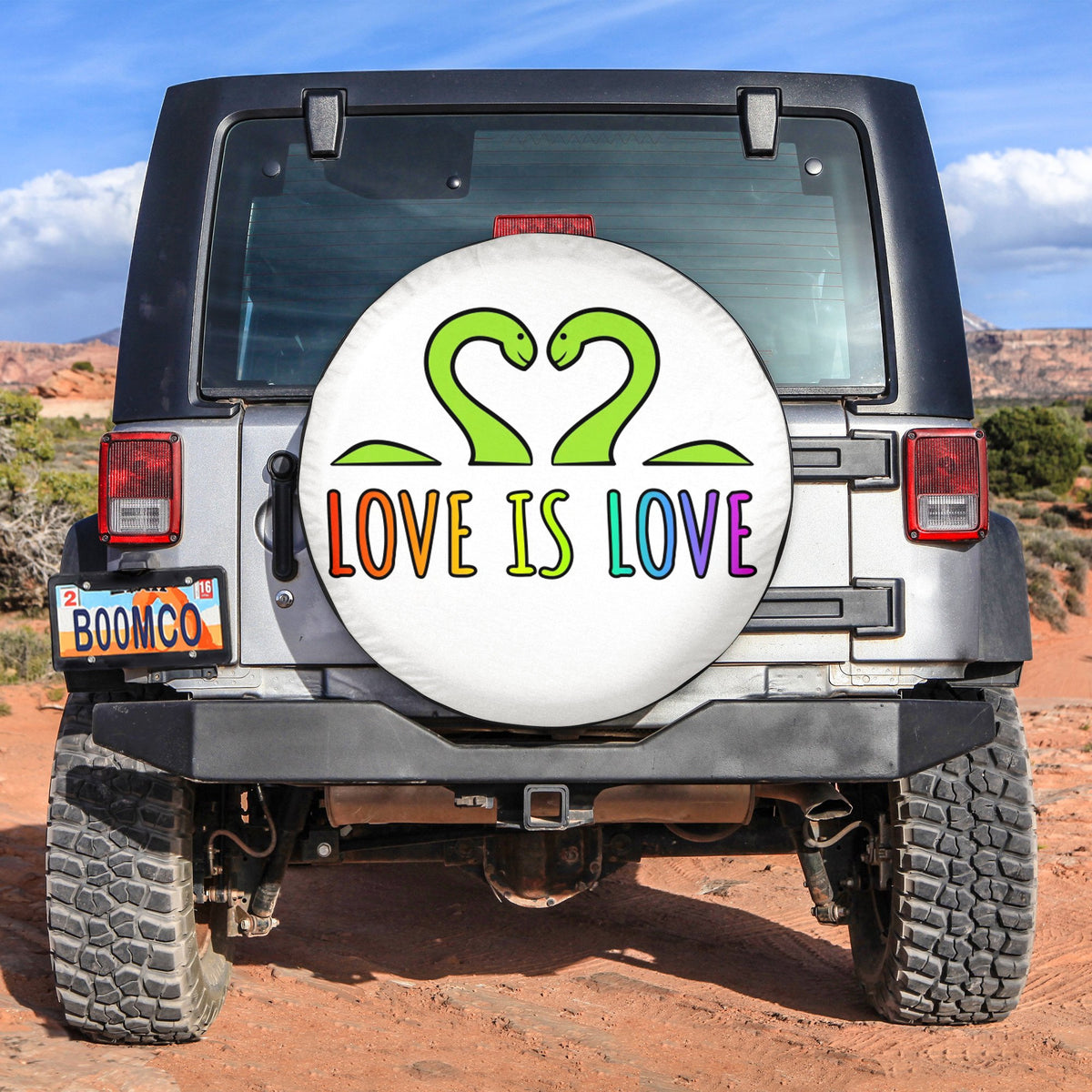 LGBT Tire Covers - Love Is Love Loch Ness Spare Tire Cover NO.115 LT8 - Wonder Print Shop