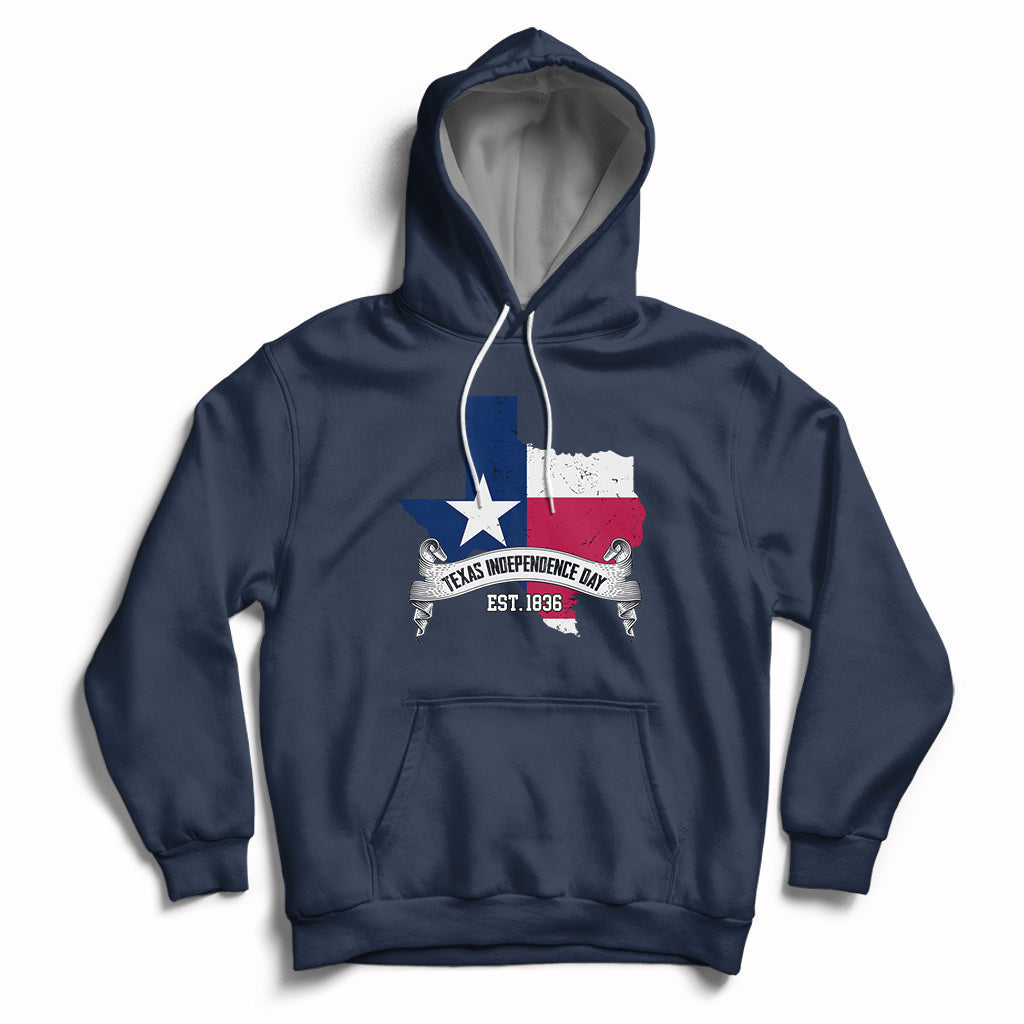 Texas Pride State Texas Independence Day 1836 I Love Texas Texan American Hoodie - Wonder Print Shop
