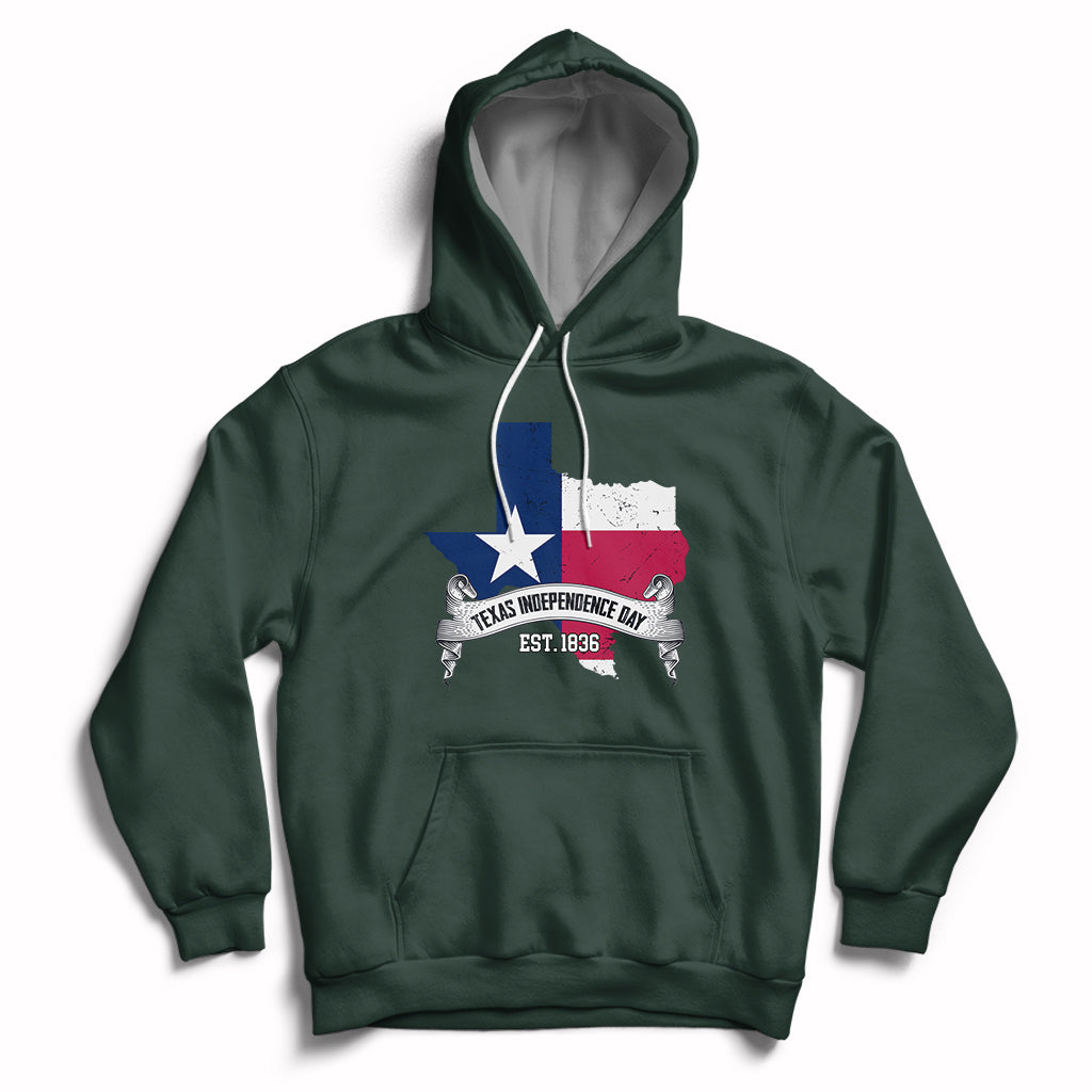 Texas Pride State Texas Independence Day 1836 I Love Texas Texan American Hoodie - Wonder Print Shop