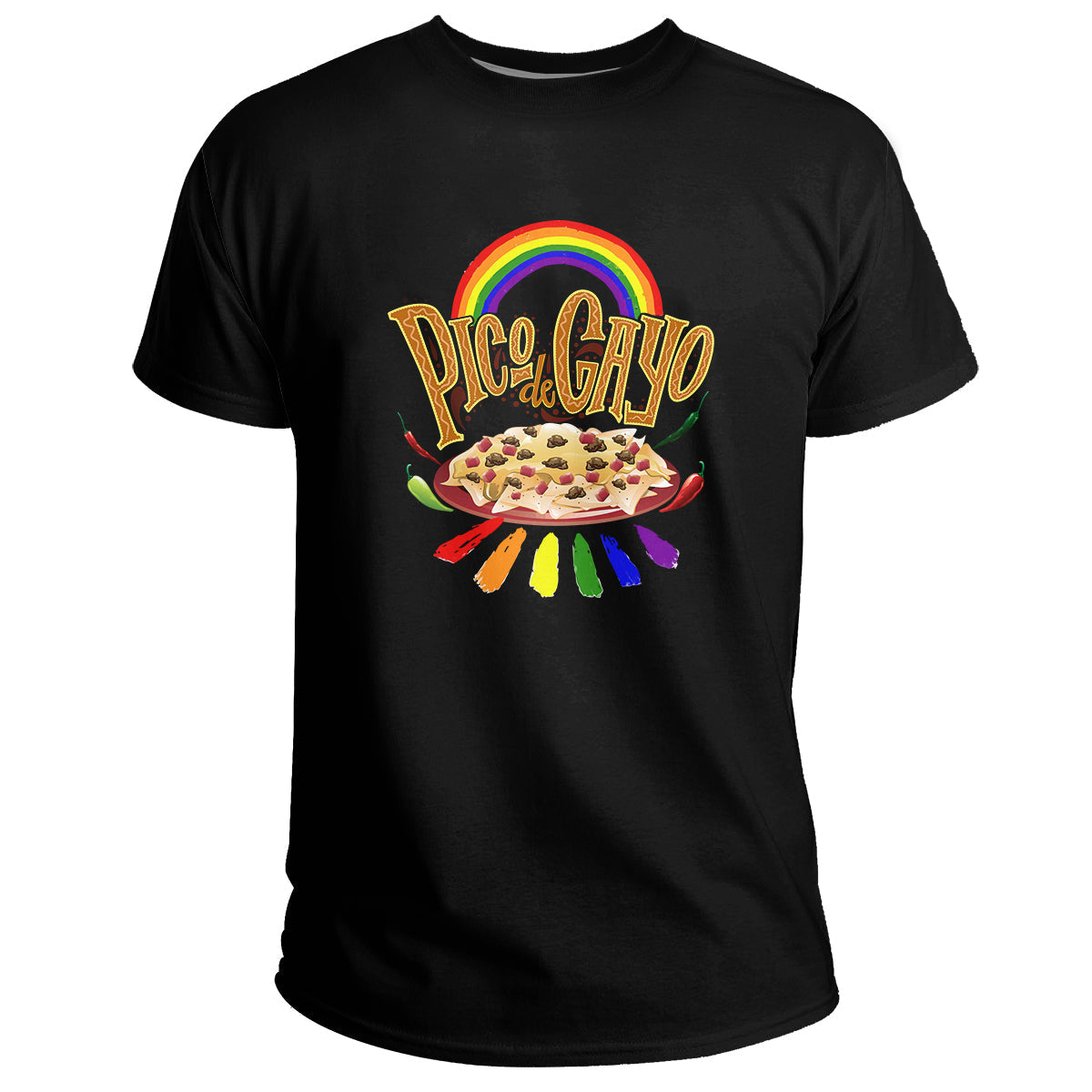 Pico De Gayo Pride LGBTQ Rainbow Mexican Food, LGBT T Shirt - Wonder Print Shop