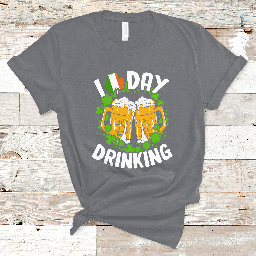 St Patricks Day I Love Day Drinking Beer Lover Drinking Team T-Shirt - Wonder Print Shop