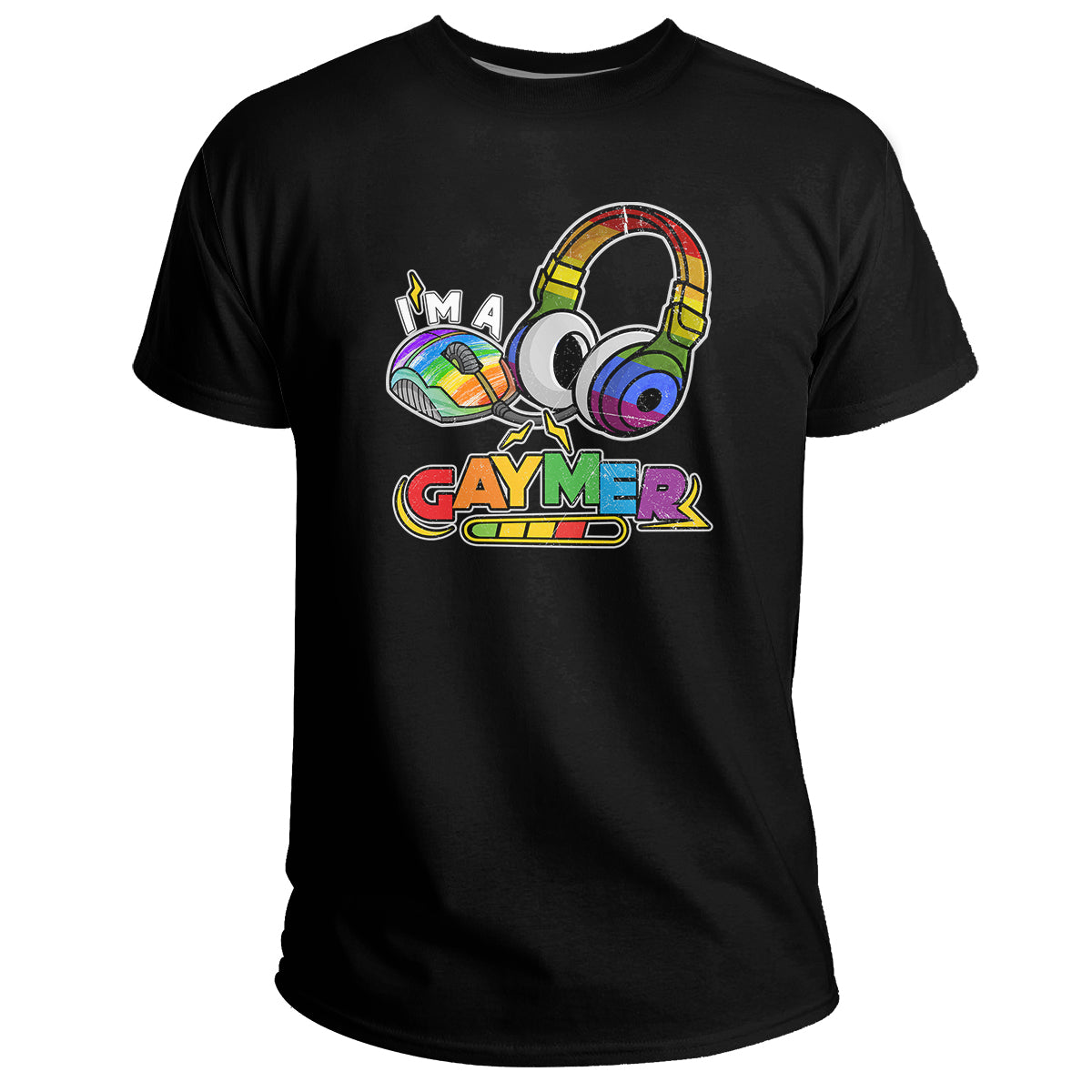 GAYMER LGBT Pride Gay Gamer Rainbow Controller Headphones, LGBT T Shirt - Wonder Print Shop