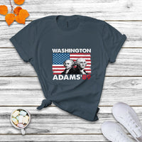 Washington Adams 1789 American Patriots Presidents Day US History US Pride Political T Shirt - Wonder Print Shop