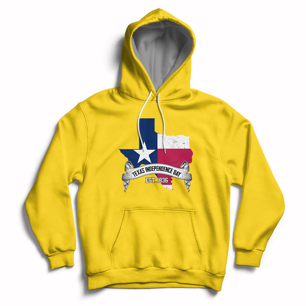 Texas Pride State Texas Independence Day 1836 I Love Texas Texan American Hoodie - Wonder Print Shop