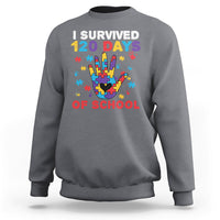 I Survived Of School Funny 120 Days Survivor Students Teachers Sweatshirt - Wonder Print Shop