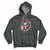 Messy Bun Skeleton No Valetine No Problem Anti Valentines Hoodie - Wonder Print Shop