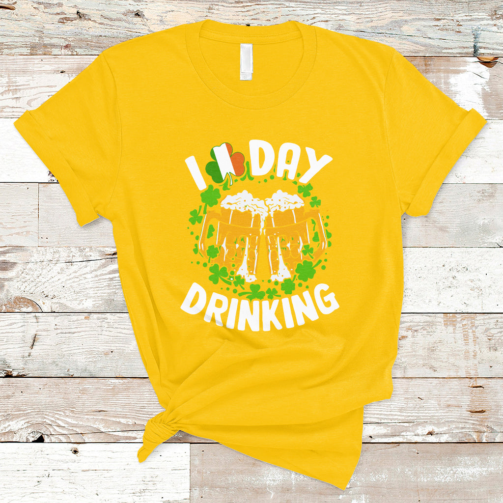 St Patricks Day I Love Day Drinking Beer Lover Drinking Team T-Shirt - Wonder Print Shop