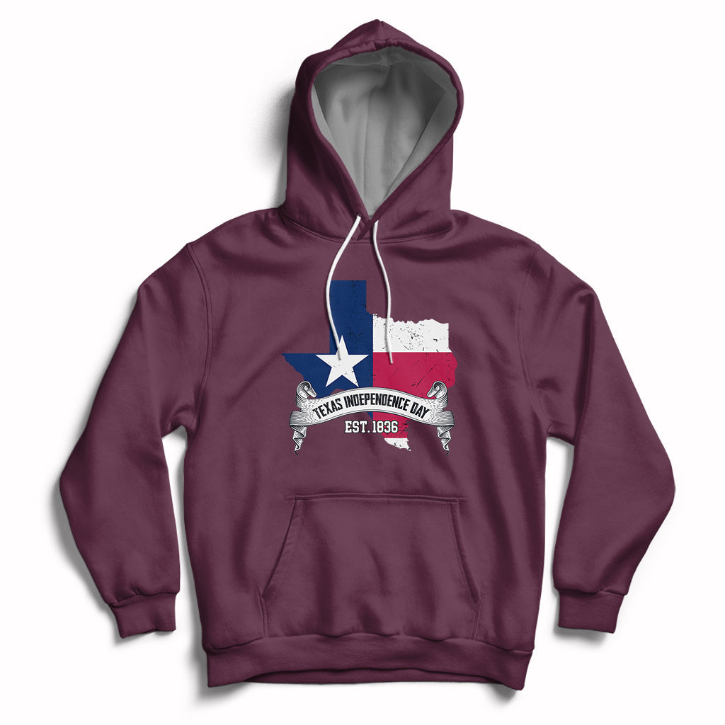 Texas Pride State Texas Independence Day 1836 I Love Texas Texan American Hoodie - Wonder Print Shop
