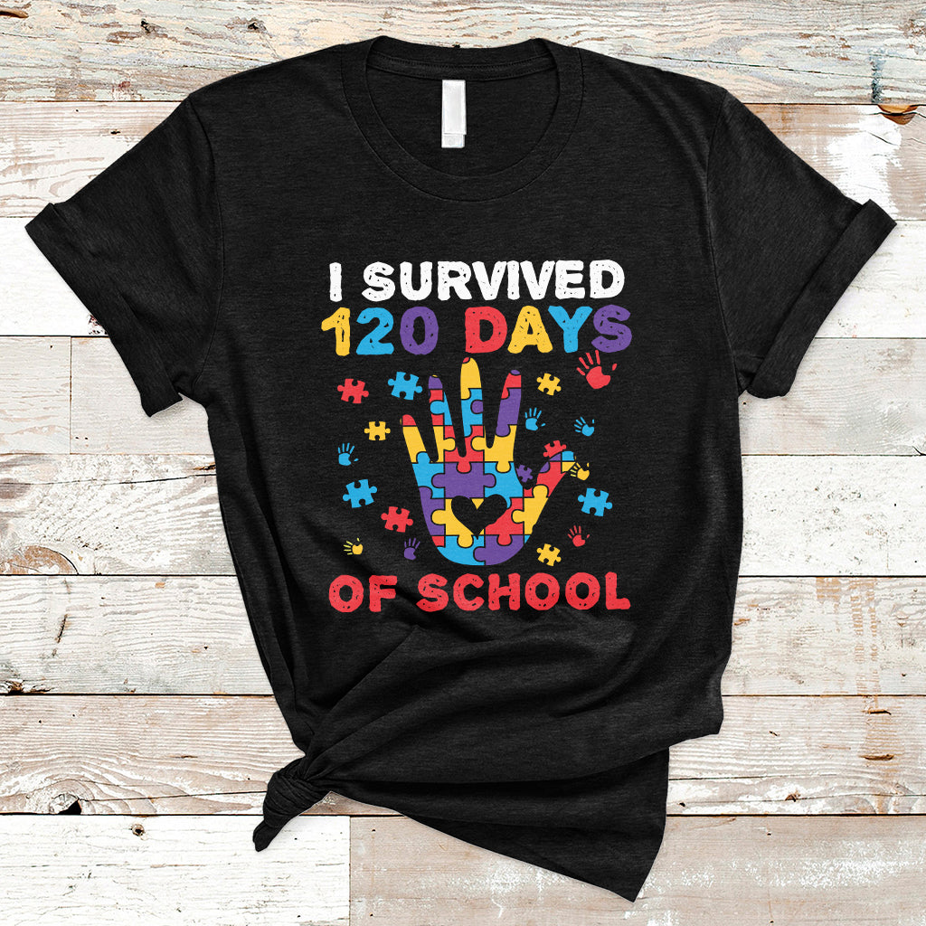 I Survived Of School Funny 120 Days Survivor Students Teachers T Shirt - Wonder Print Shop