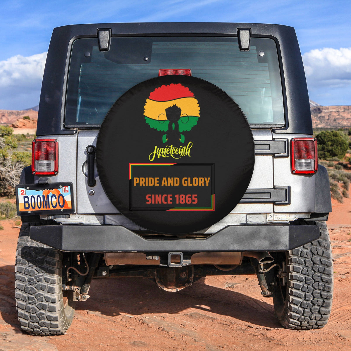 African Tire Covers - Juneteenth Spare Tire Cover Pride And Glory Since 1865 NO.181 LT8 - Wonder Print Shop
