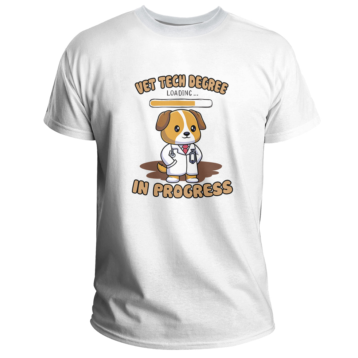 Vet Tech Degree in Progress Funny Veterinary Student Gift, Funny Veterinary Student T Shirt - Wonder Print Shop