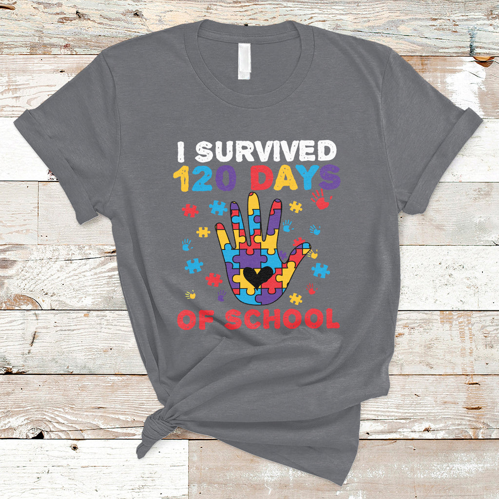 I Survived Of School Funny 120 Days Survivor Students Teachers T Shirt - Wonder Print Shop