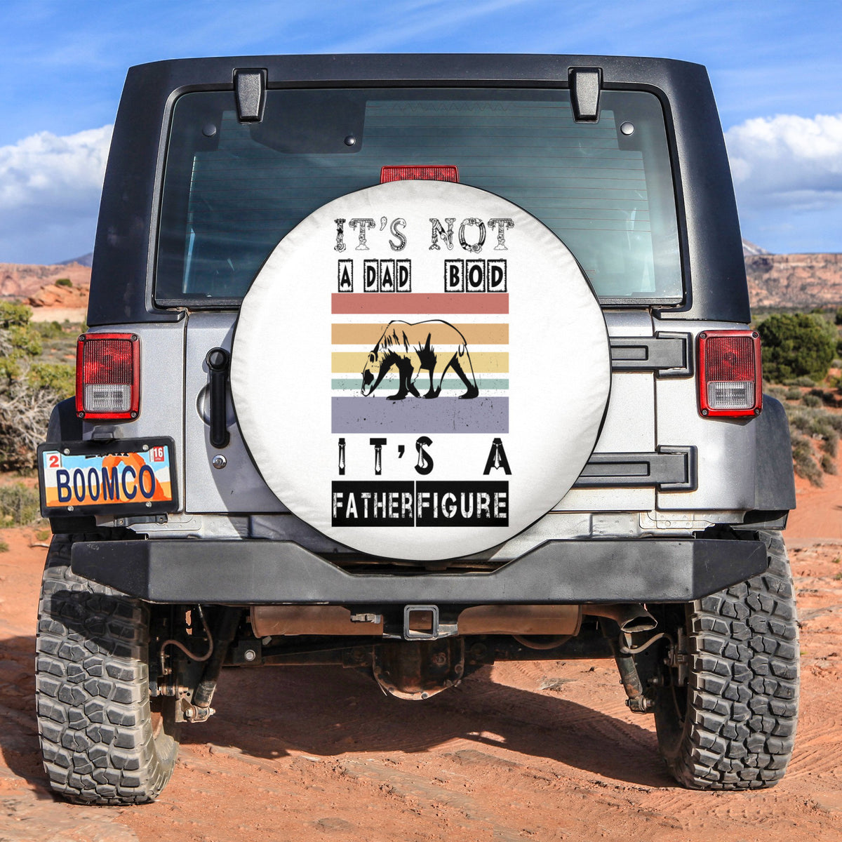 Father's Day Tire Covers - It's Not A Dad Bod It's A Father Figure Spare Tire Cover NO.187 LT8 - Wonder Print Shop