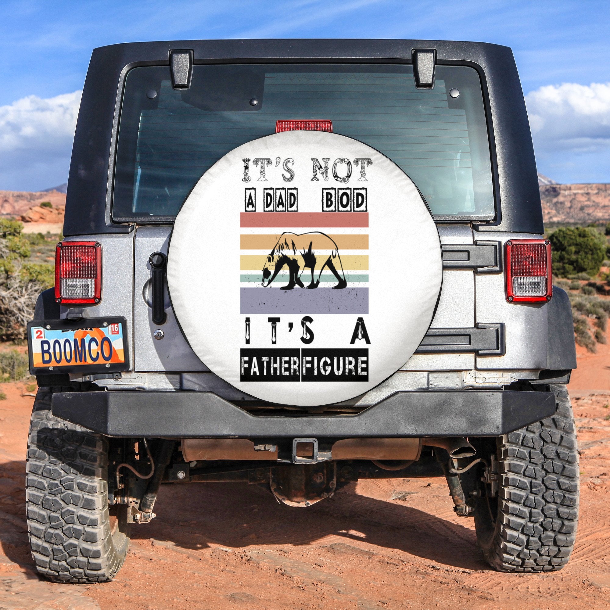 Father's Day Tire Covers - It's Not A Dad Bod It's A Father Figure Spare Tire Cover NO.187 LT8 - Wonder Print Shop
