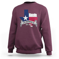 Texas Pride State Texas Independence Day 1836 I Love Texas Texan American Sweatshirt - Wonder Print Shop