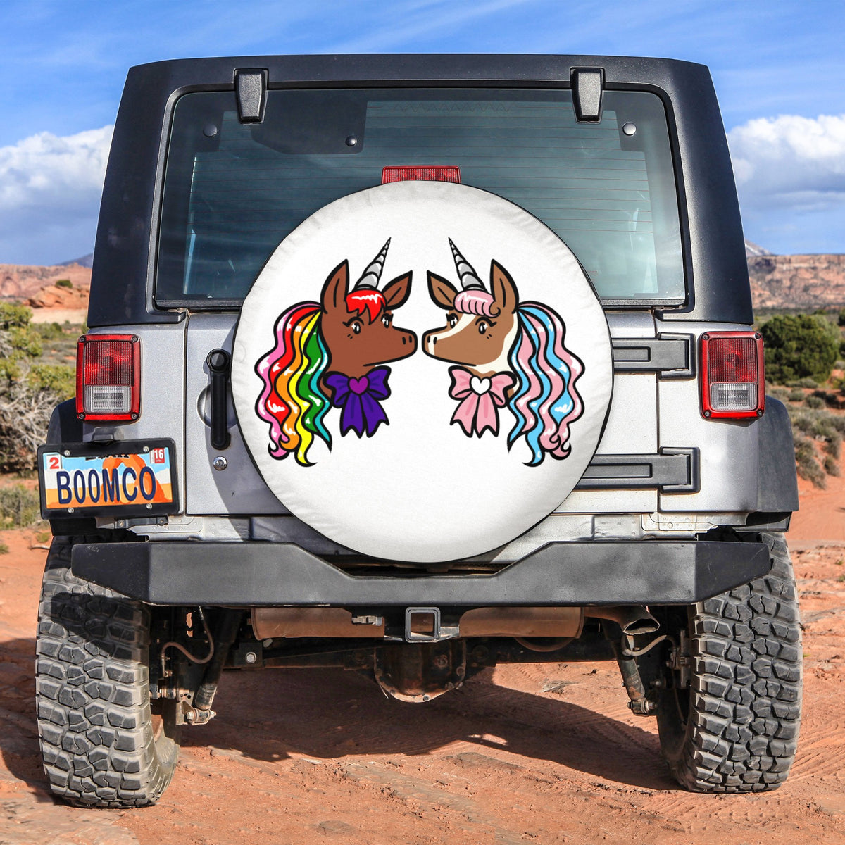 LGBT Tire Covers - Transgender LGBT Unicorn Spare Tire Cover NO.125 LT8 - Wonder Print Shop