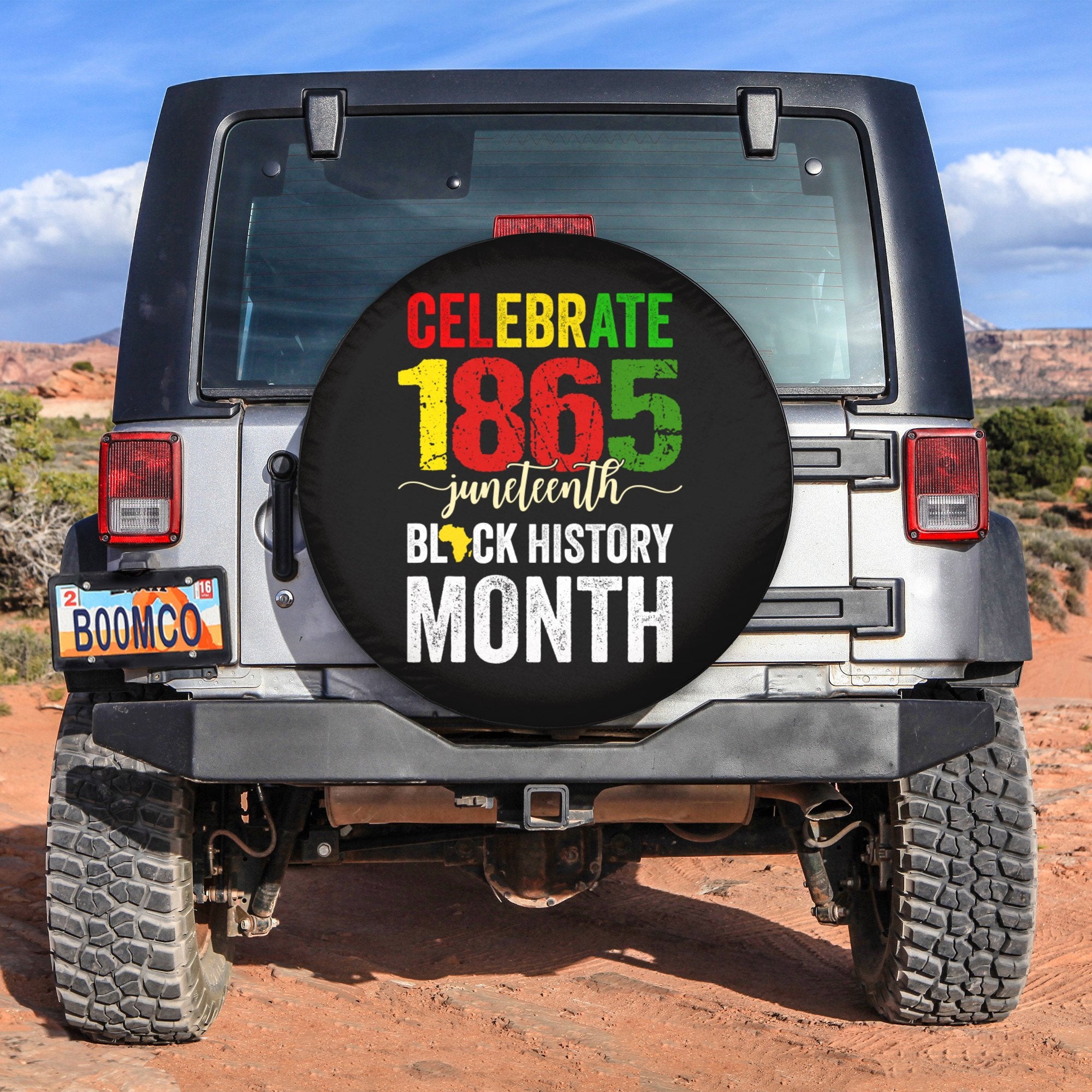 African Tire Covers - Juneteenth Spare Tire Cover Celebrate 1865 Juneteenth Black History Month NO.189 LT8