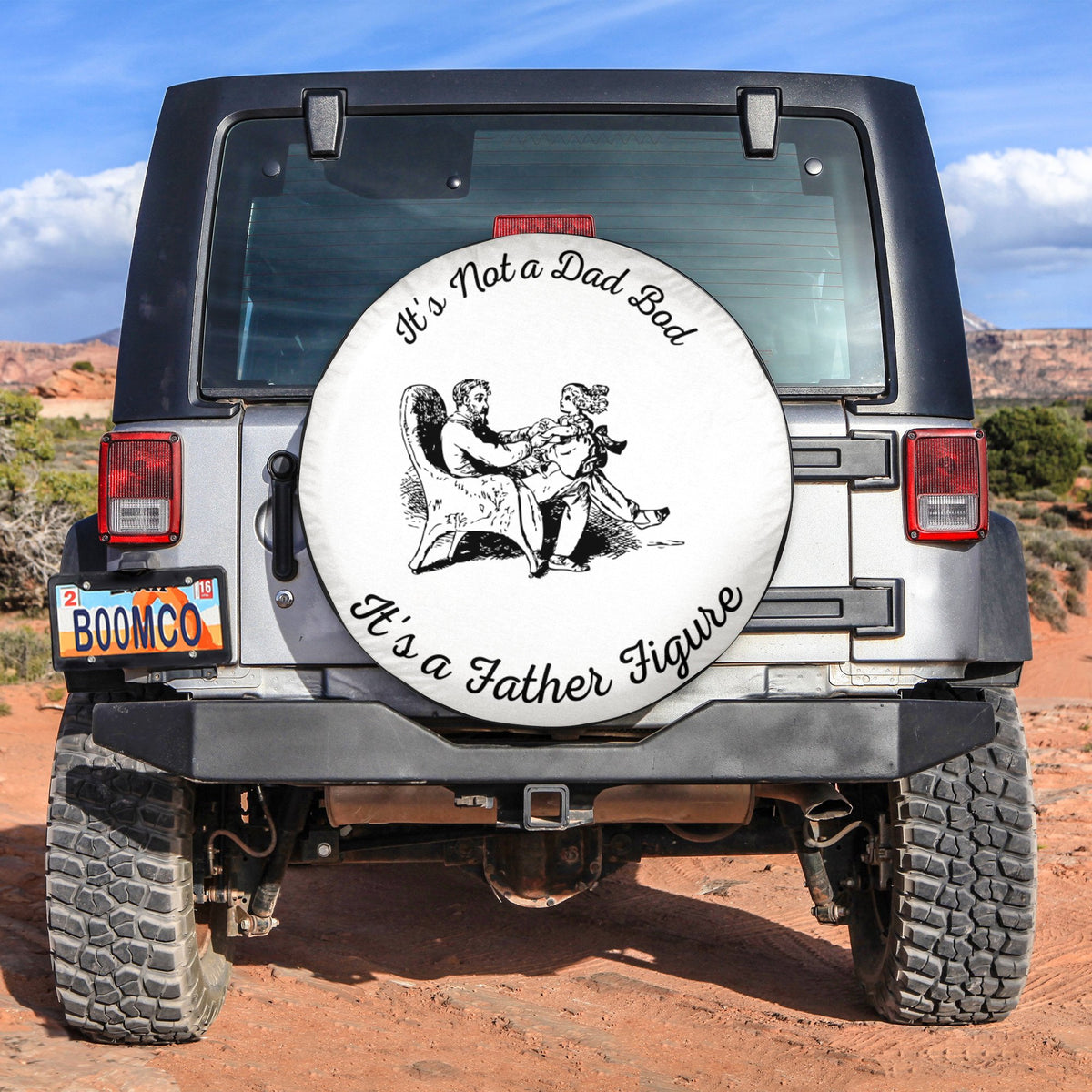 Father's Day Tire Covers - It's Not A Dad Bod It's A Father Figure Spare Tire Cover Father And Daughter NO.189 LT8 - Wonder Print Shop