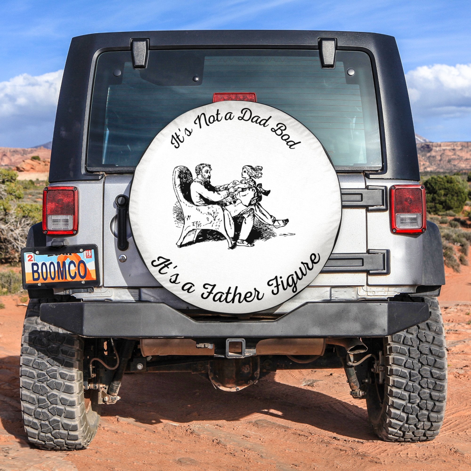 Father's Day Tire Covers - It's Not A Dad Bod It's A Father Figure Spare Tire Cover Father And Daughter NO.189 LT8 - Wonder Print Shop