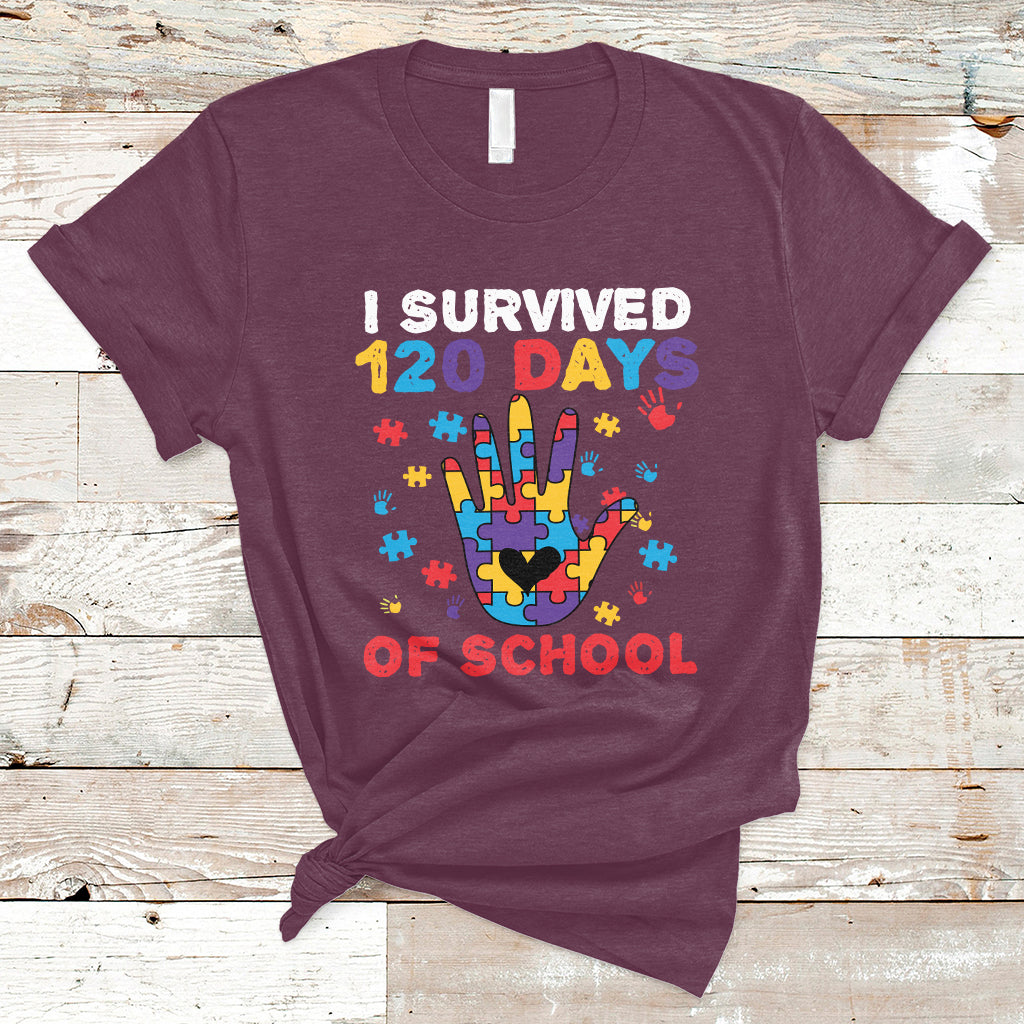 I Survived Of School Funny 120 Days Survivor Students Teachers T Shirt - Wonder Print Shop