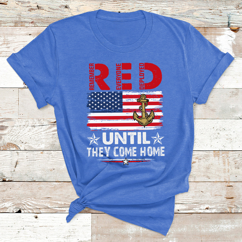 RED Friday Remember Everyone Deployed Retro US Army Military T Shirt - Wonder Print Shop