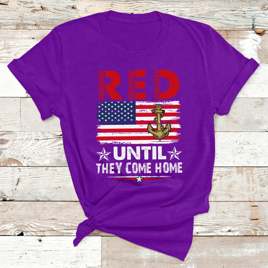 RED Friday Remember Everyone Deployed Retro US Army Military T Shirt - Wonder Print Shop