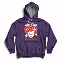 Love Is Everywhere But So Is The Flu Valentine's Day Nurse Hoodie - Wonder Print Shop